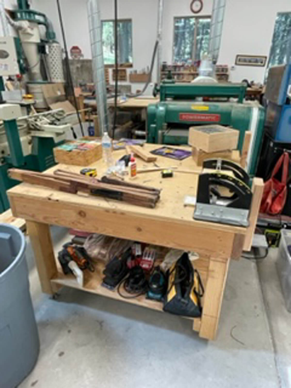 4ft x 4ft wood working table-image