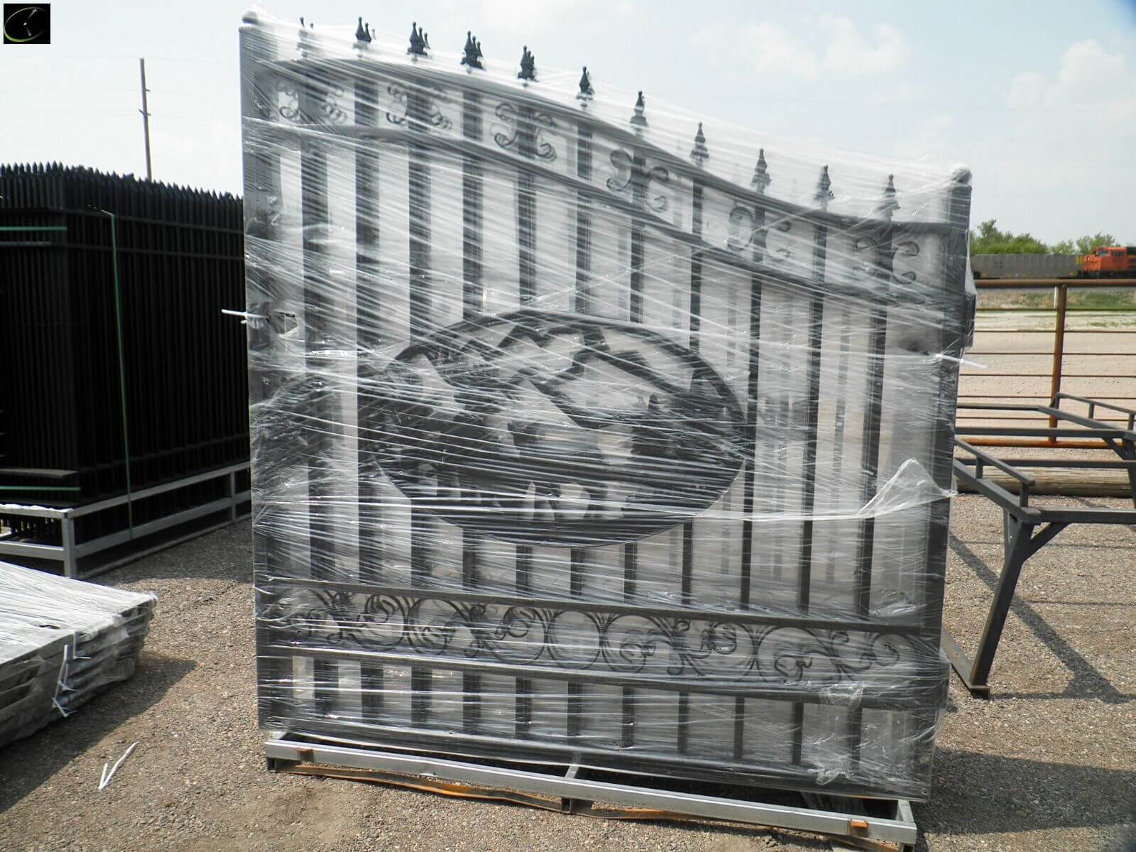 new 14ft and 20ft bi-parting wrought iron gates main image