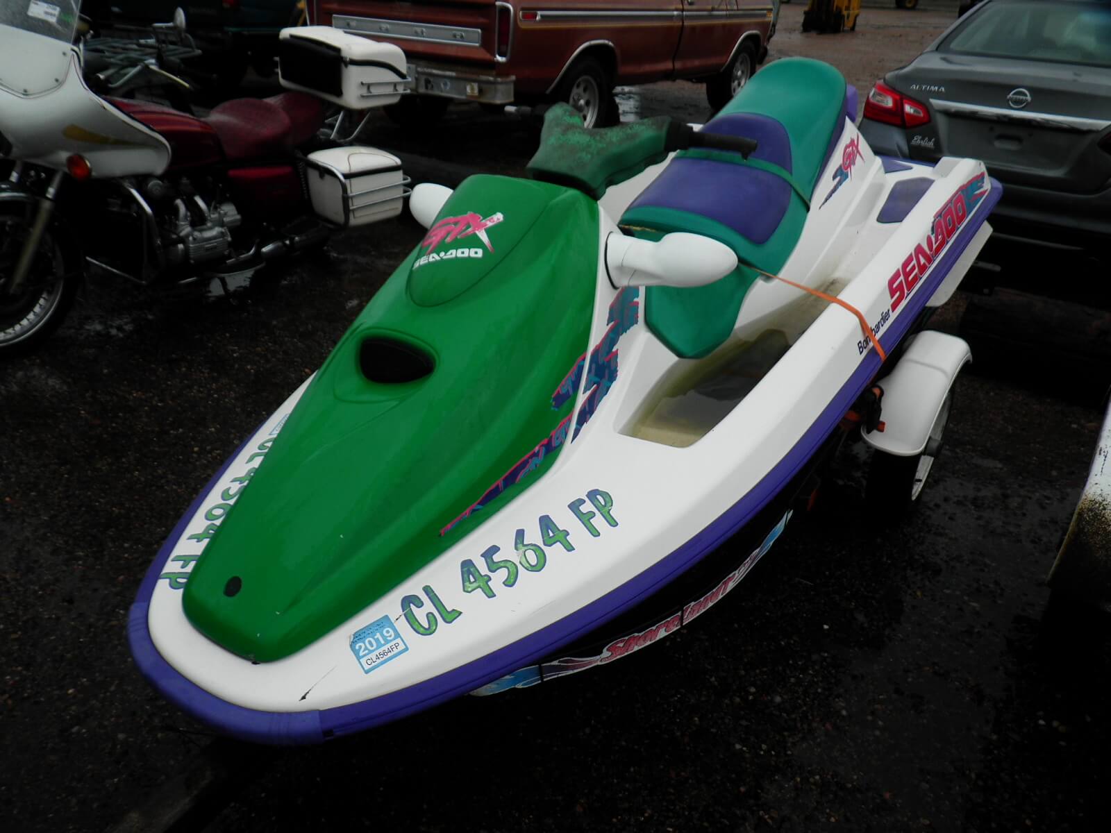 Sea-Doo GTX jet ski on trailer-image