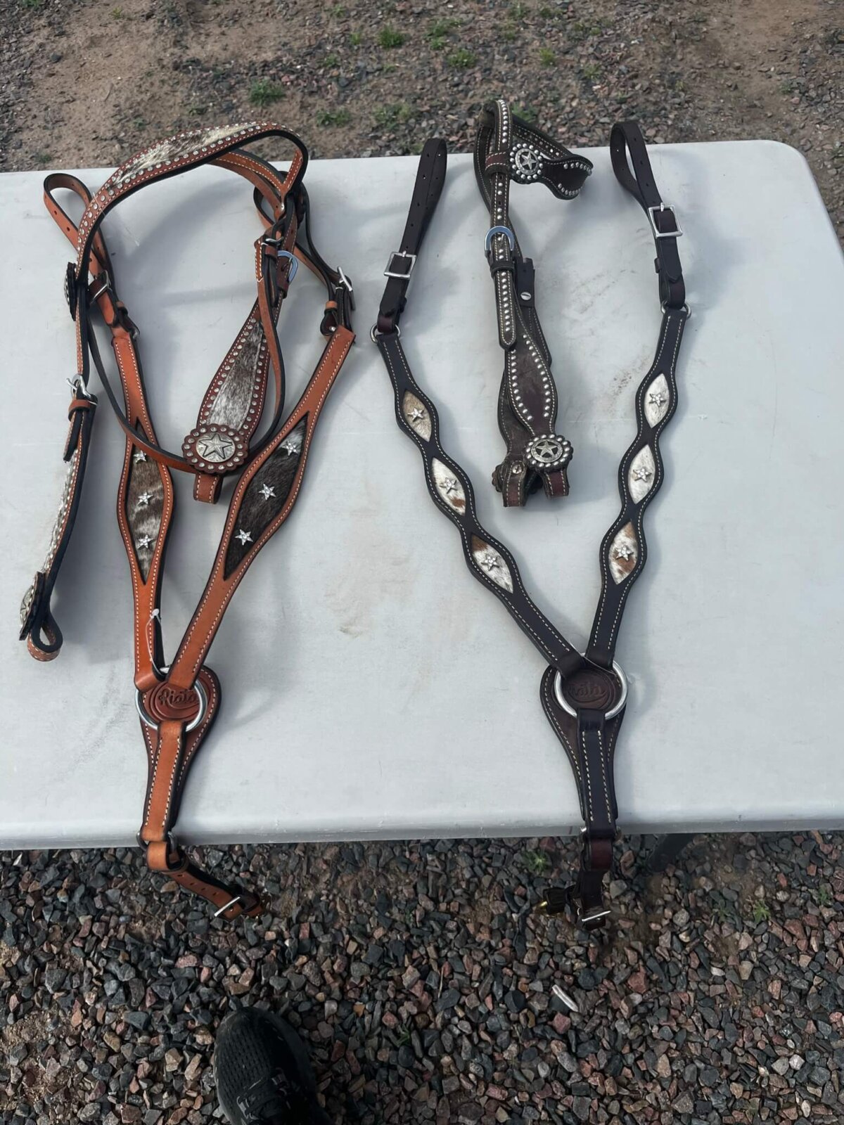 head stalls with matching breast collars-image