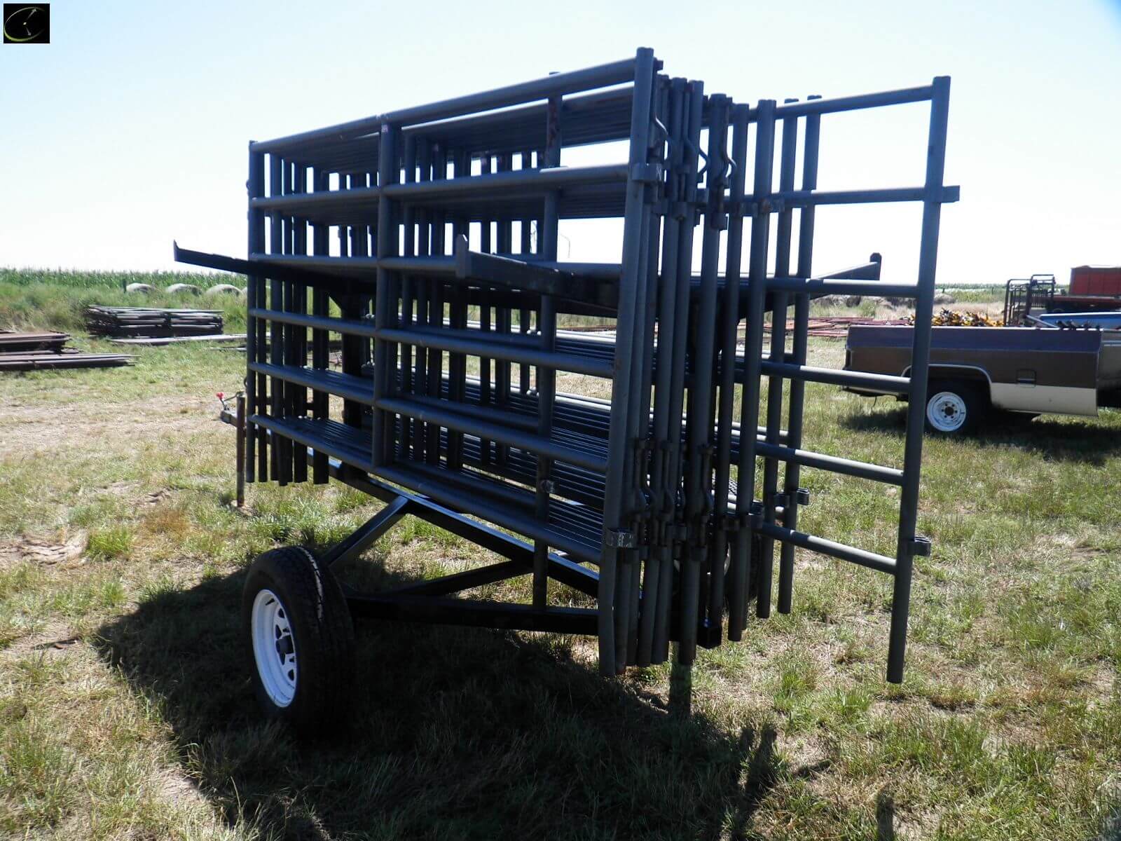 1- 12ft. and 13-10ft. WW portable panels on bumper pull panel trailer-image
