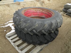 two 15.5x38 tires on rims-image