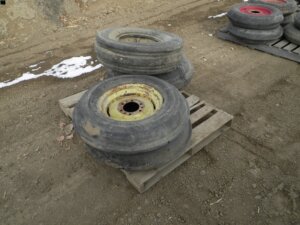 assorted single rib tractor tires-image