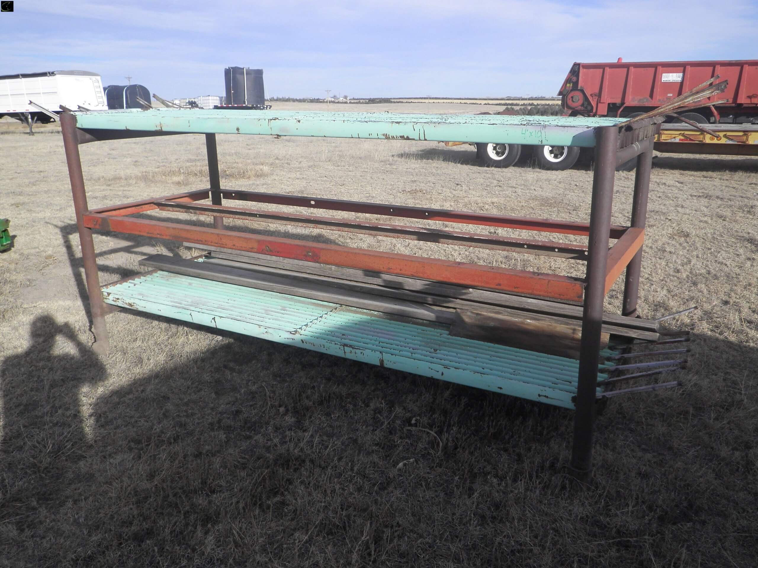 4ft by 10ft metal rack-image