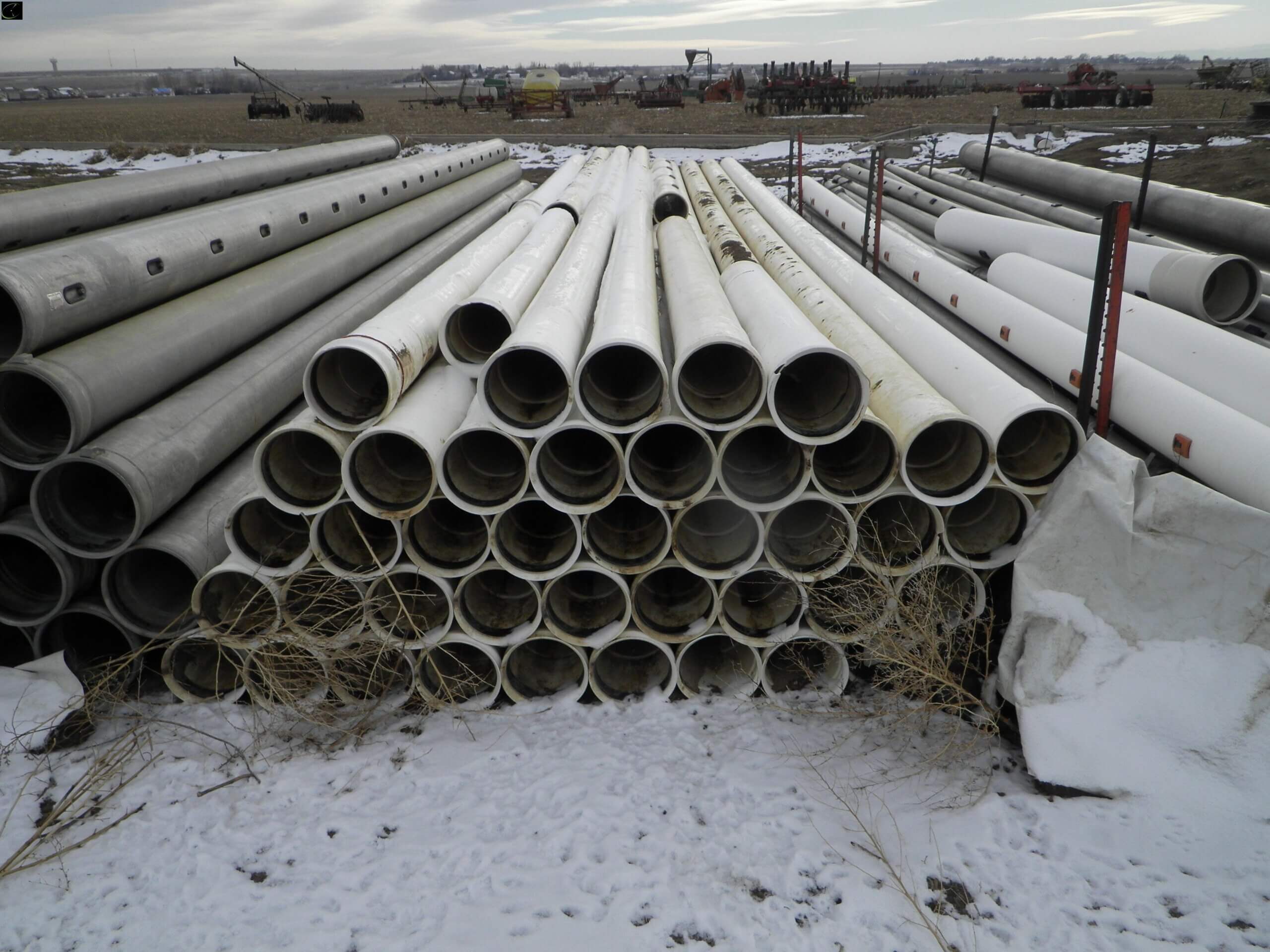 8” PVC gated pipe-image