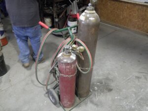 Oxy-Acct torch on cart-image