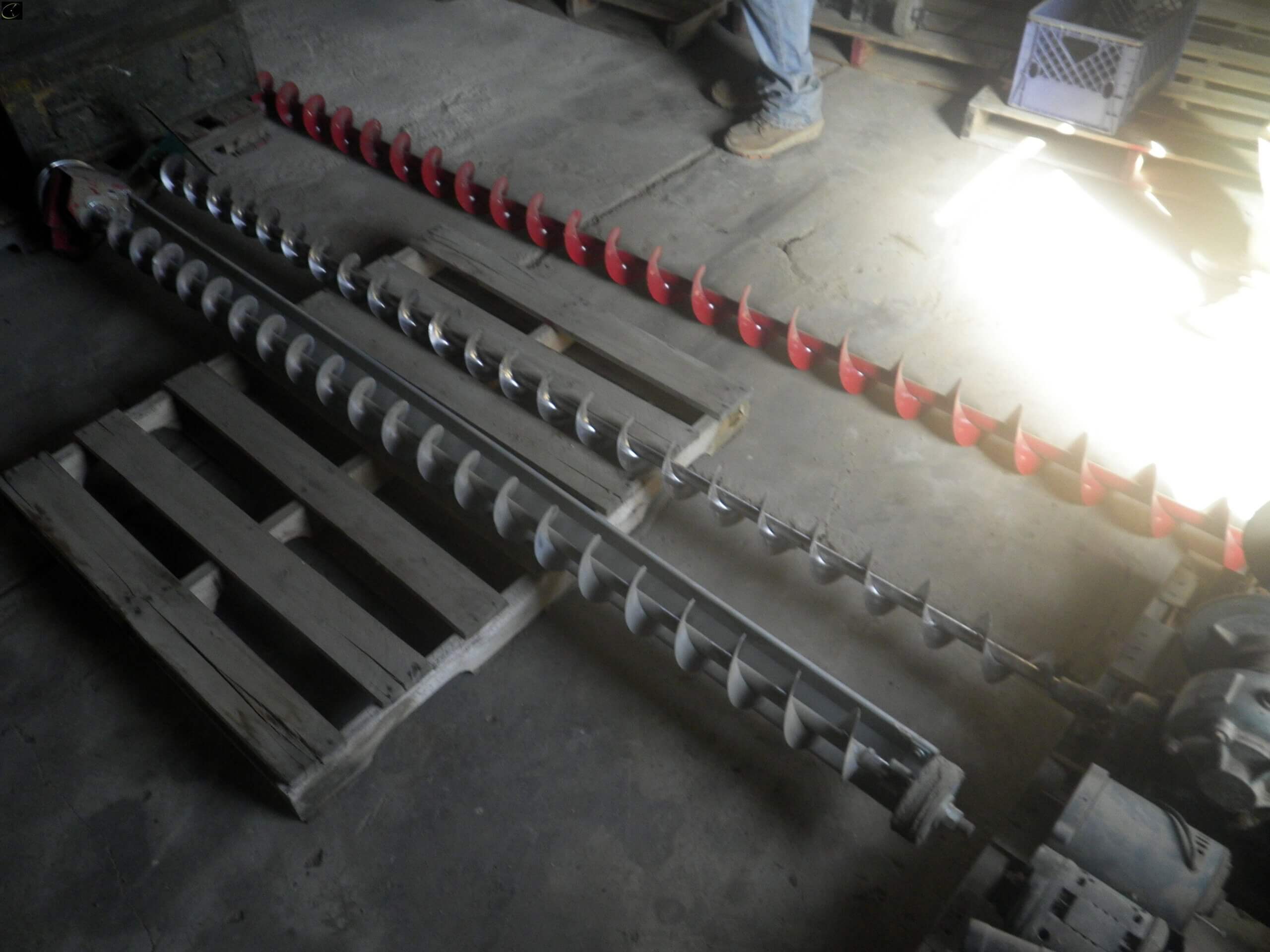 sweep auger and flighting-image
