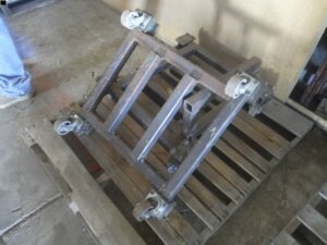 shop built tractor tire dollies-image
